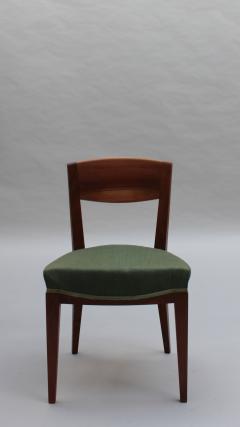 Eug ne Printz Set of 6 Fine French 1940s Dining Chairs by Printz - 3968588