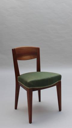 Eug ne Printz Set of 6 Fine French 1940s Dining Chairs by Printz - 3968589