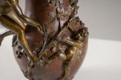 Eug ne Provost Bronze Table Lamp from a Vase by Eug ne Provost France - 4480506