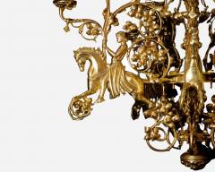 Eug ne VIOLLET LE DUC Chandelier with knights in the style of E Viollet le Duc France circa 1880 - 3358414