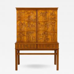 Eugen H glund Eugen Hoglund Carved Cabinet - 499793