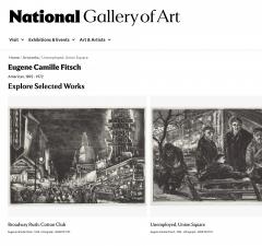 Eugene Camille Fitsch Moody Old New York at Night Entrance to the El - 4365376