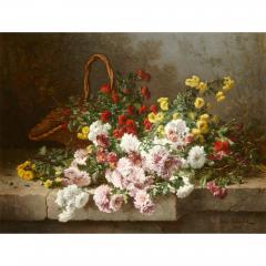 Eugene Claude A large floral still life painting by Eugene Claude 1884 - 3009121