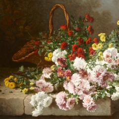 Eugene Claude A large floral still life painting by Eugene Claude 1884 - 3009123