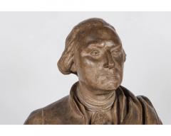 Eugene Delaplanche A Rare Terracotta Bust of George Washington by Delaplanche C 1850 C 1850 - 3801544