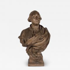 Eugene Delaplanche A Rare Terracotta Bust of George Washington by Delaplanche C 1850 C 1850 - 3805392