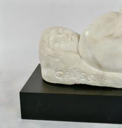 Eugene Gauss 1905 1988 Marble Sculpture of Reclining Nude dated 1978 - 4704470