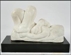 Eugene Gauss 1905 1988 Marble Sculpture of Reclining Nude dated 1978 - 4704471