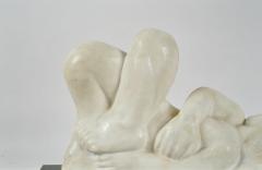 Eugene Gauss 1905 1988 Marble Sculpture of Reclining Nude dated 1978 - 4704476