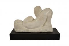 Eugene Gauss 1905 1988 Marble Sculpture of Reclining Nude dated 1978 - 4705193
