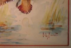 Eugene LaForet Northern Pintails Rising by Eugene LaForet Watercolor New York City 1945 - 3215831