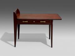 Eugene Printz French Art Deco Mahogany Rare Asymmetric Desk France c 1925 - 4023654