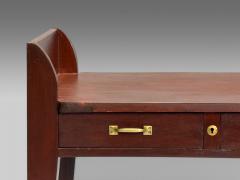 Eugene Printz French Art Deco Mahogany Rare Asymmetric Desk France c 1925 - 4023656