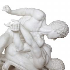 Eugenio Battiglia Antique Italian marble sculpture after Roman original of the Wrestlers - 2201376