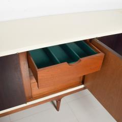 Eugenio Escudero 1960s Sleek Long Credenza Two Tone Lacquer Wood Monterrey Mexico - 1902881