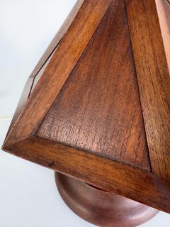 Eugenio Escudero Mid Century Modern Wooden Modernist Table Lamps Pair - 4432452