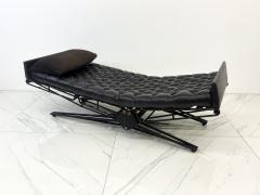 Eugenio Gerli Osvaldo Borsani Osvaldo Borsani Adjustable Leather L77 Daybed Chaise for Tecno Italy 1950s - 3864521