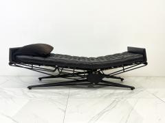 Eugenio Gerli Osvaldo Borsani Osvaldo Borsani Adjustable Leather L77 Daybed Chaise for Tecno Italy 1950s - 3864522