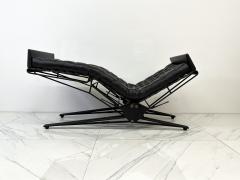 Eugenio Gerli Osvaldo Borsani Osvaldo Borsani Adjustable Leather L77 Daybed Chaise for Tecno Italy 1950s - 3864528