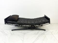 Eugenio Gerli Osvaldo Borsani Osvaldo Borsani Adjustable Leather L77 Daybed Chaise for Tecno Italy 1950s - 3864529