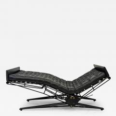 Eugenio Gerli Osvaldo Borsani Osvaldo Borsani Adjustable Leather L77 Daybed Chaise for Tecno Italy 1950s - 3867071