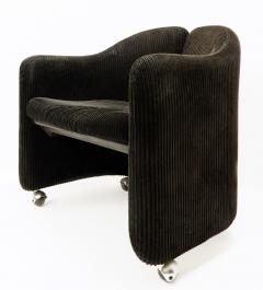 Eugenio Gerli Pair of Mid Century Modern PS 142 Armchairs by Eugenio Gerli for Tecno - 2565853