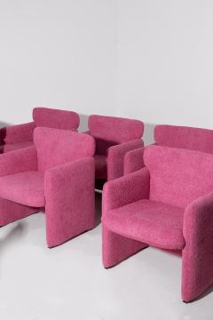 Eugenio Gerli Pink Armchairs by Eugenio Gerli Tecno Mod S148 - 3690114