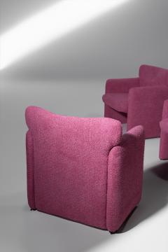 Eugenio Gerli Pink Armchairs by Eugenio Gerli Tecno Mod S148 - 3690117