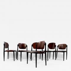 Eugenio Gerli Set of 6 Mid Century S83 Chairs by Eugenio Gerli for Tecno - 2534607