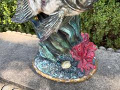 Eugenio Pattarino Italian Glazed Porcelain Fish Sculpture - 4460046