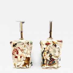 Eugenio Pattarino Pair Eugenio Pattarino Venetian Carnival Lamps - 1426248