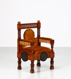 Eugenio Quarti Eugenio Quarti Armchair Trone in Italian Liberty early 19th Century - 1188696