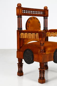 Eugenio Quarti Eugenio Quarti Armchair Trone in Italian Liberty early 19th Century - 1188700