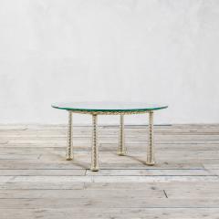 Eugenio Quarti Eugenio Quarti Coffee Table in Brass and Murano Spiral Glass 30s - 3300837