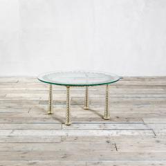 Eugenio Quarti Eugenio Quarti Coffee Table in Brass and Murano Spiral Glass 30s - 3300839