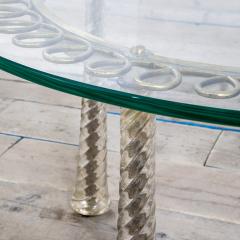 Eugenio Quarti Eugenio Quarti Coffee Table in Brass and Murano Spiral Glass 30s - 3300843