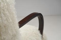 European Armchairs in Mongolian Shearling Europe ca 1950s - 3028614