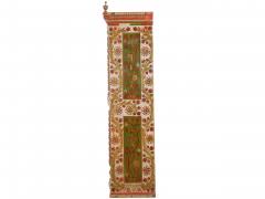 European Bohemian Antique Folk Art Floral Painted Armoire Wardrobe Cabinet - 1180716