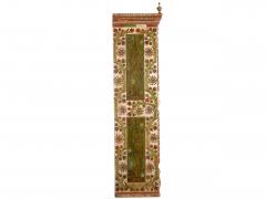 European Bohemian Antique Folk Art Floral Painted Armoire Wardrobe Cabinet - 1180720