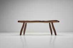 European Brutalist Elm Coffee Table Europe ca 1960s - 4216493