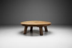 European Brutalist Wooden Coffee Table Europe second half of the 20th century - 4228824