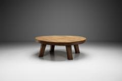 European Brutalist Wooden Coffee Table Europe second half of the 20th century - 4228825