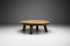 European Brutalist Wooden Coffee Table Europe second half of the 20th century - 4228826