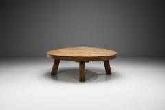 European Brutalist Wooden Coffee Table Europe second half of the 20th century - 4228827