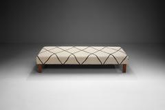 European Cabinetmaker Daybed Upholstered in Kilim Fabric Europe 1940s - 3377281