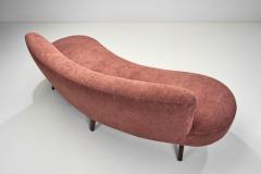 European Cabinetmaker Upholstered Kidney Sofa Europe ca 1950s - 3438794