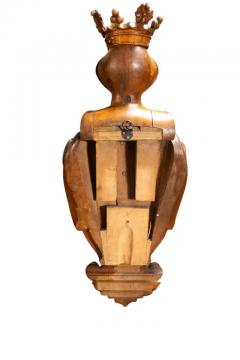 European Carved Oak Coat Of Arms - 4139420
