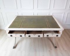 European Early 19th Century Partners Desk with Bronze Mounts and Leather Top - 4737292