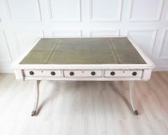 European Early 19th Century Partners Desk with Bronze Mounts and Leather Top - 4737305