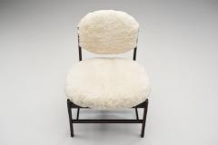 European Easy Chairs Upholstered in Sheepskin Europe ca 1950s - 3118228